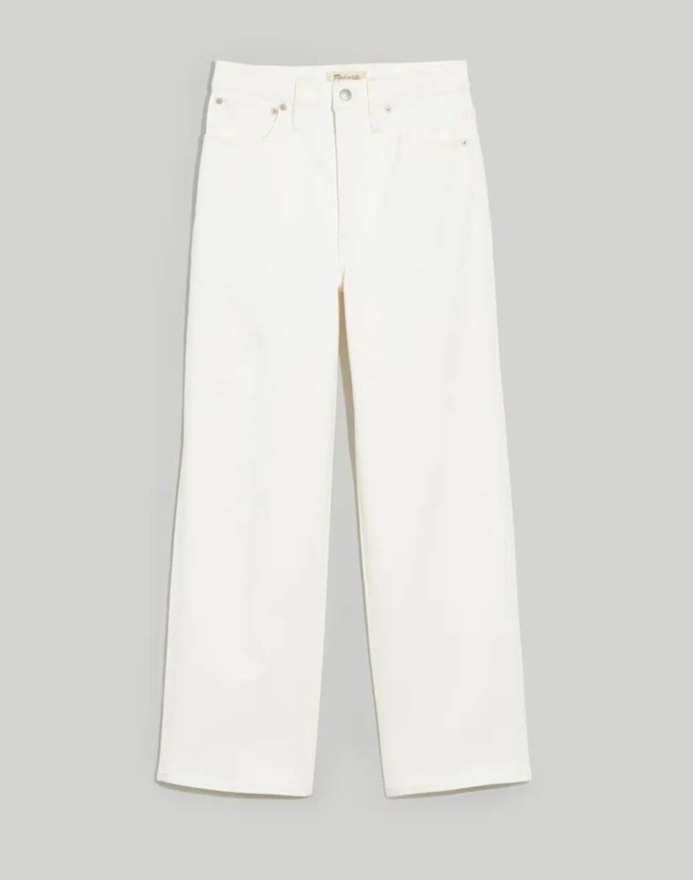 Madewell The Tall Perfect Vintage Wide-Leg Crop Jean Tile White T31 NWT